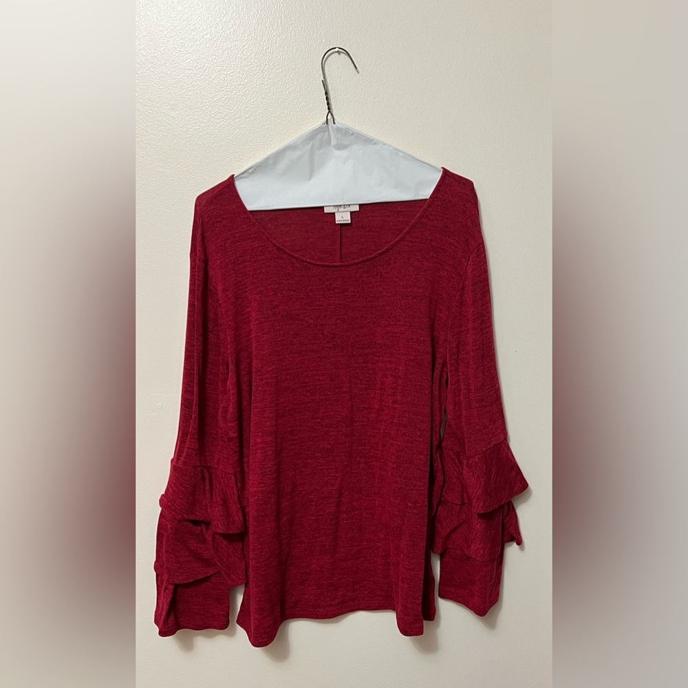 Women’s Top, size L, red, Style & Co